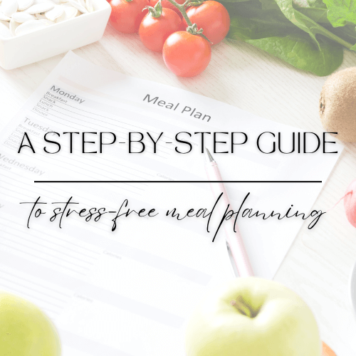 stress-free meal planning